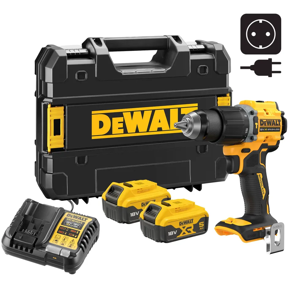 dewalt-dcd799p2t-qw-trapano-avvitatore-a-percussione-compatto-brushless-18v-xr-7 image 1