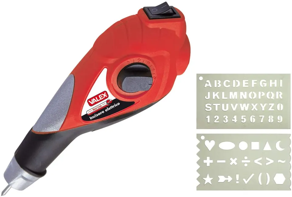 valex-1980323-incisore-elettrico-13w-con-2-maschere-lettere-e-cifre-potenza-rego image 1