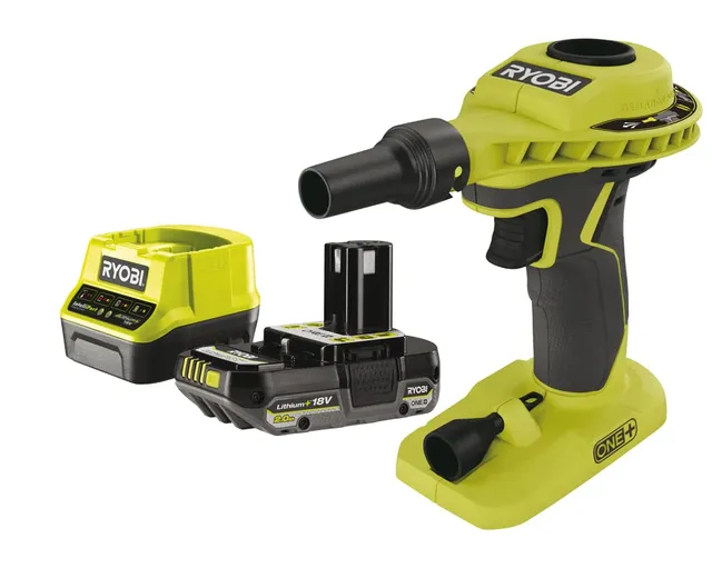 ryobi-r18vi-1c20gzl-pompa-ad-aria-a-batteria-18v-one-kit-con-batteria-2-0ah-e-ca image 1