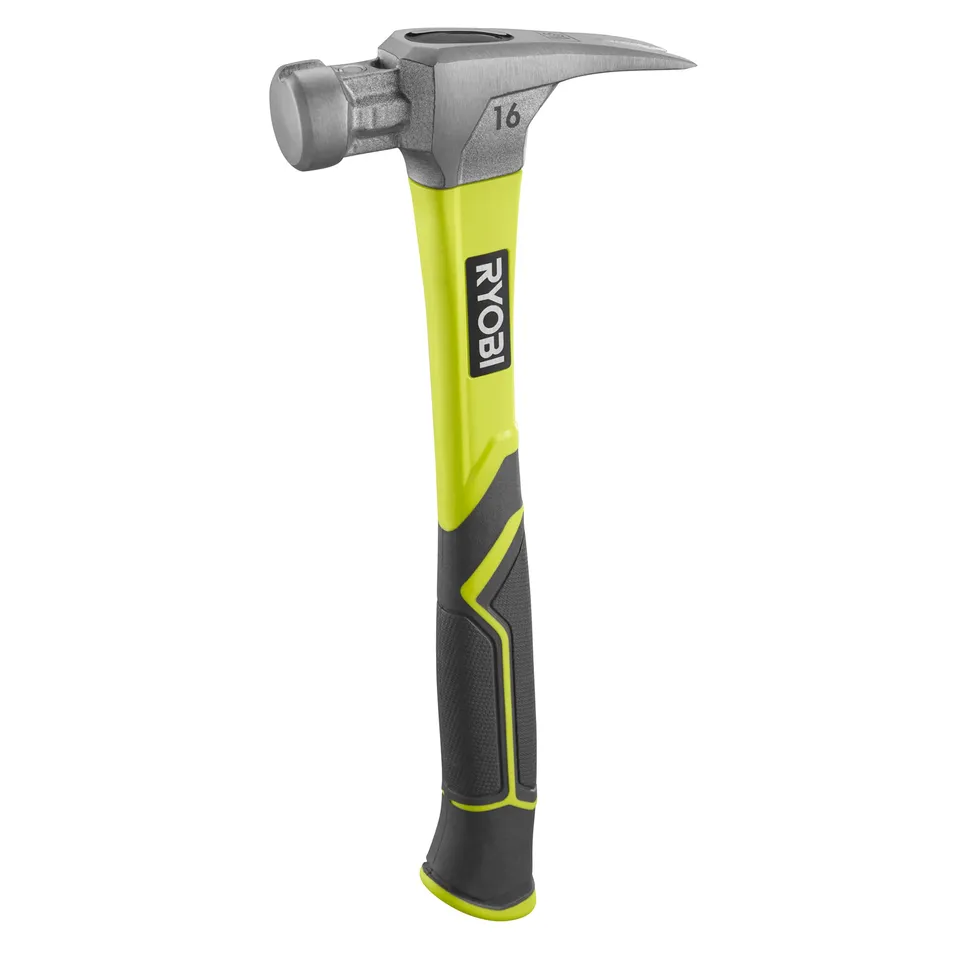 ryobi-rh16fss-martello-da-carpentiere-453-g-con-impugnatura-in-fibra-di-vetro-go image 1