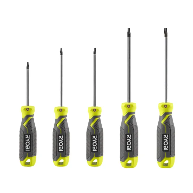ryobi-rhsdst5-set-di-5-cacciaviti-magnetici-torx-t10-t30-con-manico-ergonomico-a image 1