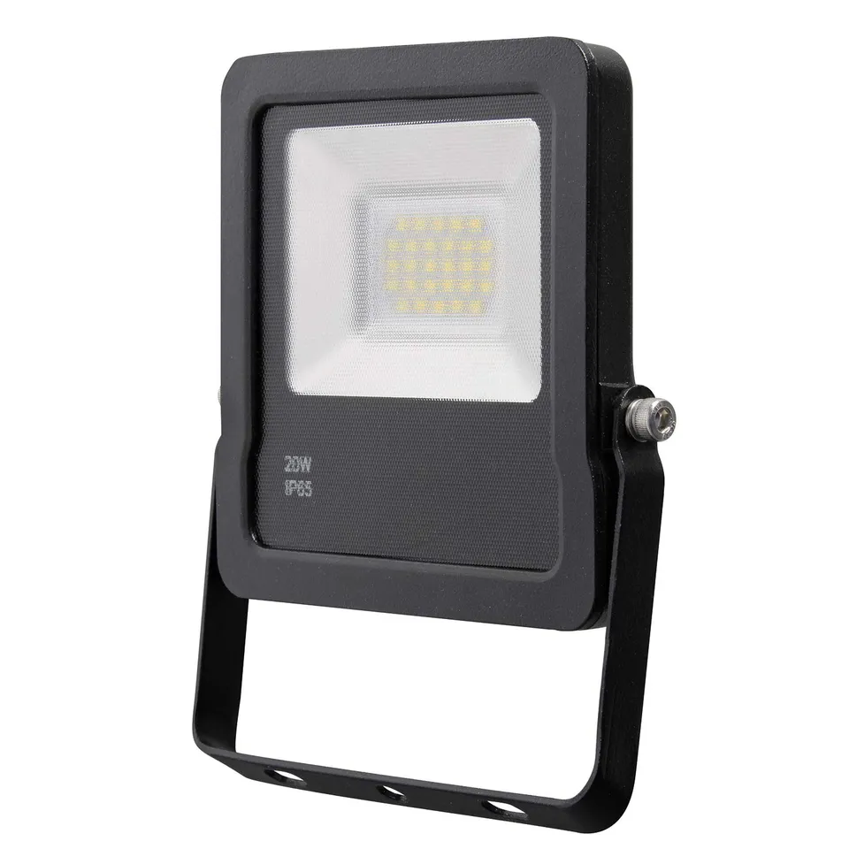 valex-proiettore-led-slim-20w-luce-calda-3000k-faretto-ip65-da-esterno image 1