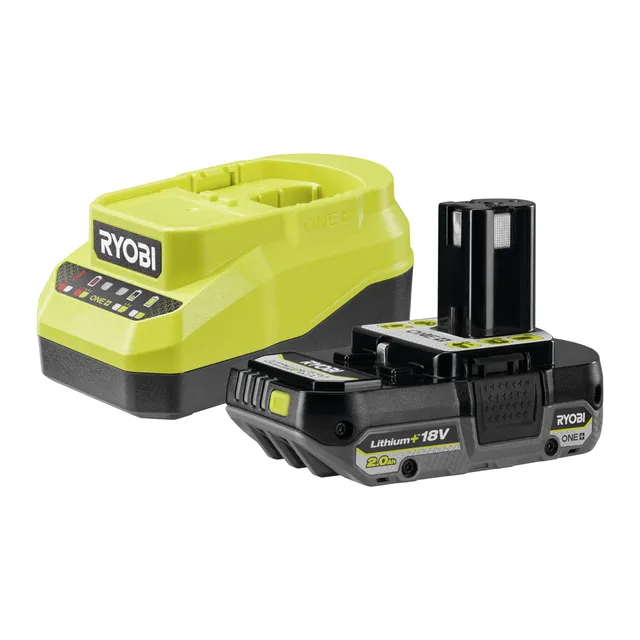 ryobi-rc18120a-120cg-kit-originale-batteria-18v-one-2-0ah-lithium-e-caricabatter image 1