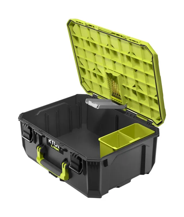 ryobi-rsl102-cassetta-porta-attrezzi-link-sistema-modulare-36-kg-ip65 image 1