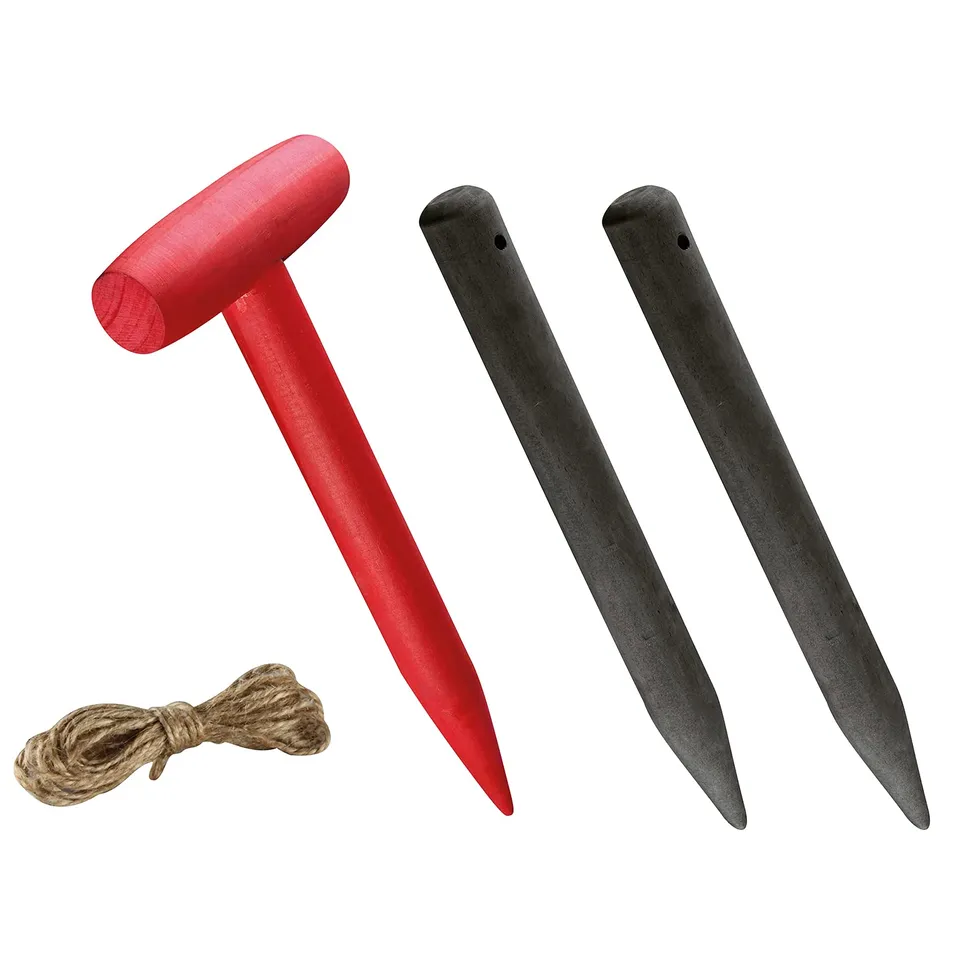 valex-set-attrezzi-per-orto-con-trapiantatore-manuale-2-picchetti-in-legno-e-4-m image 1