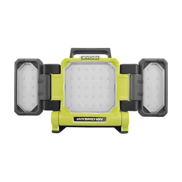 ryobi-rlph18-0-lampada-ibrida-a-triple-pannelli-led-18v-e-rete-3000-1500-800-lum image 1