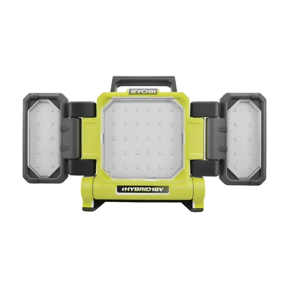 ryobi-rlph18-0-lampada-ibrida-a-triple-pannelli-led-18v-e-rete-3000-1500-800-lum image 1