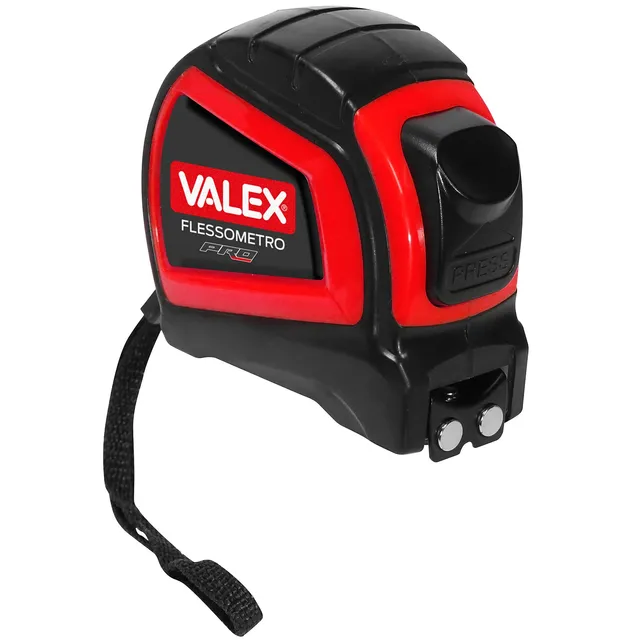 valex-metro-flessibile-top-tape-5m-x-25mm-flessometro-con-gancio-magnetico-e-cor image 1
