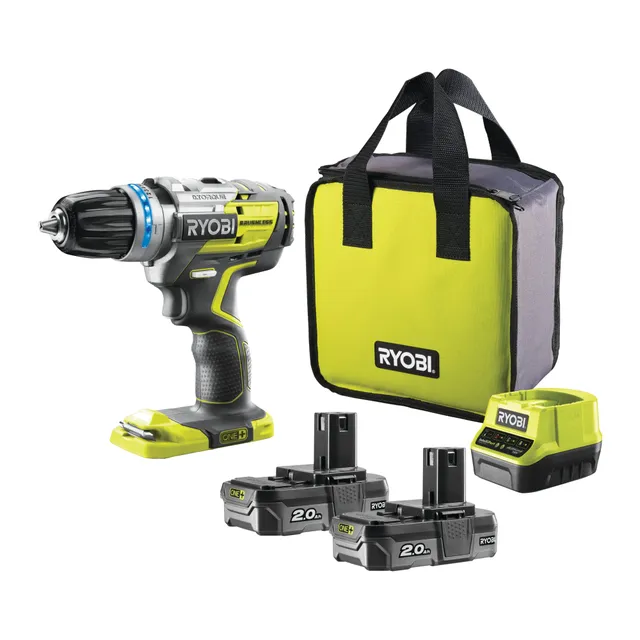 ryobi-r18pdbl-220s-trapano-avvitatore-a-percussione-brushless-18v-one-con-2-batt image 1
