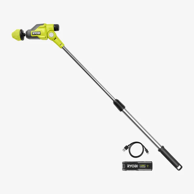 ryobi-rts4-120g-spazzola-rotante-telescopica-usb-lithium-4v-con-batteria-2-0ah-e image 1