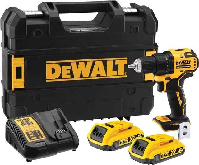 dewalt-dcd708d2t-qw-trapano-avvitatore-18v-xr-brushless-con-2-batterie-2ah-e-car image 1