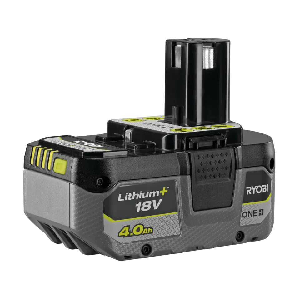 ryobi-rb1840x-batteria-al-litio-18v-one-4-0-ah-compatta-indicatore-di-carica-tec image 1