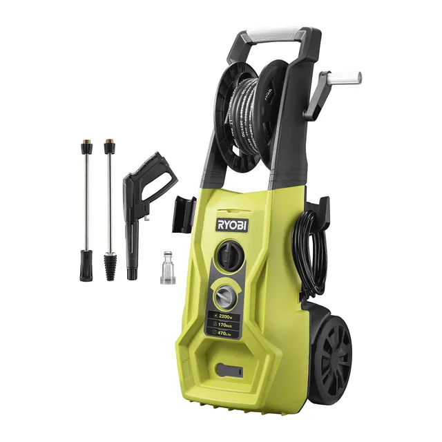 ryobi-ry170pwa-idropulitrice-2500-w-170-bar-470-l-h-con-avvolgitubo-serbatoio-de image 1