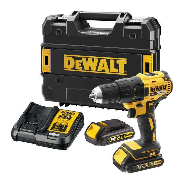 dewalt-dcd777s2t-qw-trapano-avvitatore-compatto-xr-18v-brushless-con-2-batterie- image 1