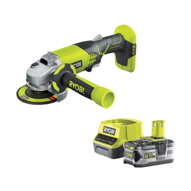 ryobi-r18ag-150gl-smerigliatrice-angolare-a-batteria-18v-one-115-mm-7-500-giri-m image 1
