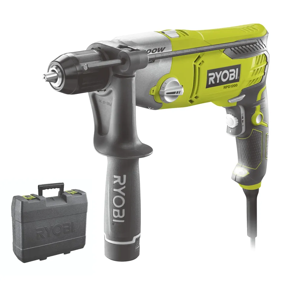 ryobi-rpd1200-k-trapano-a-percussione-elettrico-1200w-con-mandrino-autoserrante- image 1