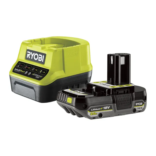 ryobi-rc18120-120-kit-batteria-2-0ah-lithium-18v-one-e-caricabatterie-4-indicato image 1