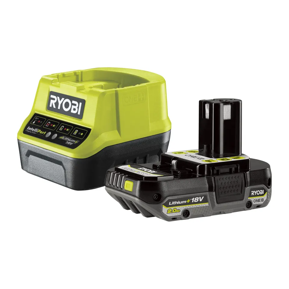 ryobi-rc18120-120-kit-batteria-2-0ah-lithium-18v-one-e-caricabatterie-4-indicato image 1