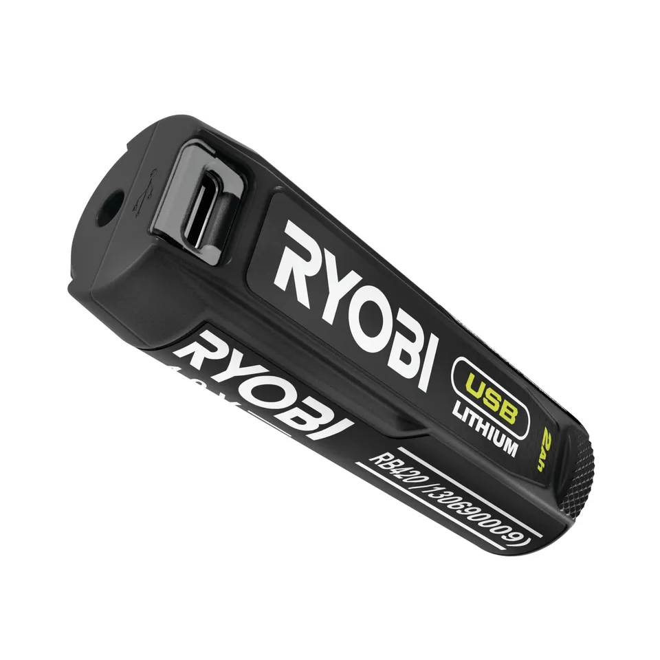 ryobi-rb420-batteria-al-litio-4v-usb-2-0ah-con-cavo-usb-per-utensili-e-torce-ryo image 1