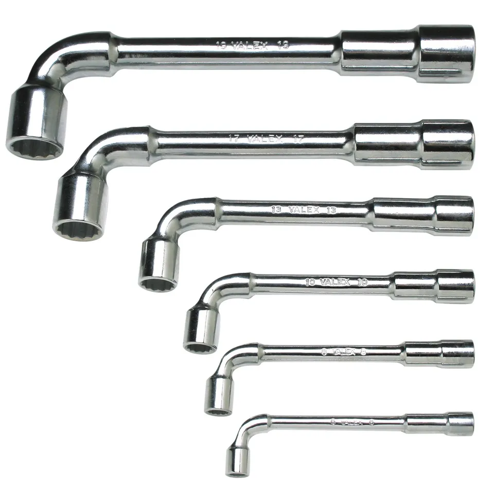 valex-set-di-6-chiavi-a-pipa-doppie-pesanti-6-8-10-13-17-19-mm-in-acciaio-con-fi image 1