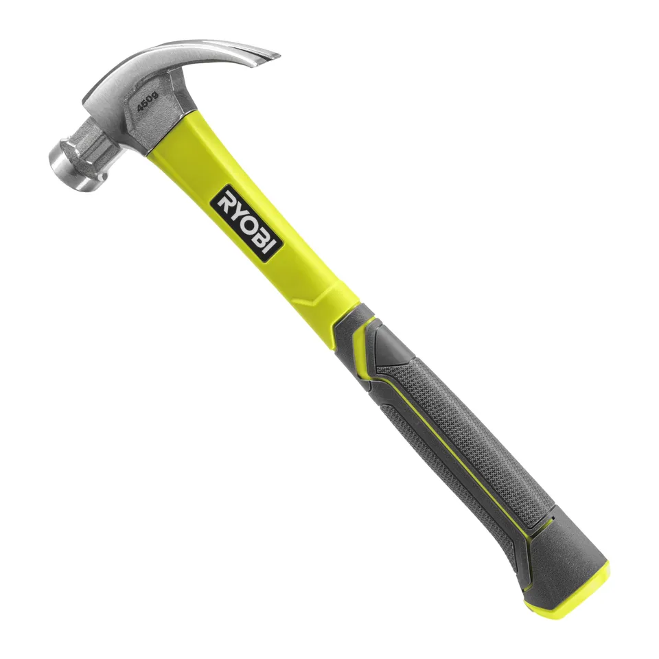 ryobi-rhhcc450-martello-da-carpentiere-artiglio-curvo-450-g-con-manico-in-fibra- image 1