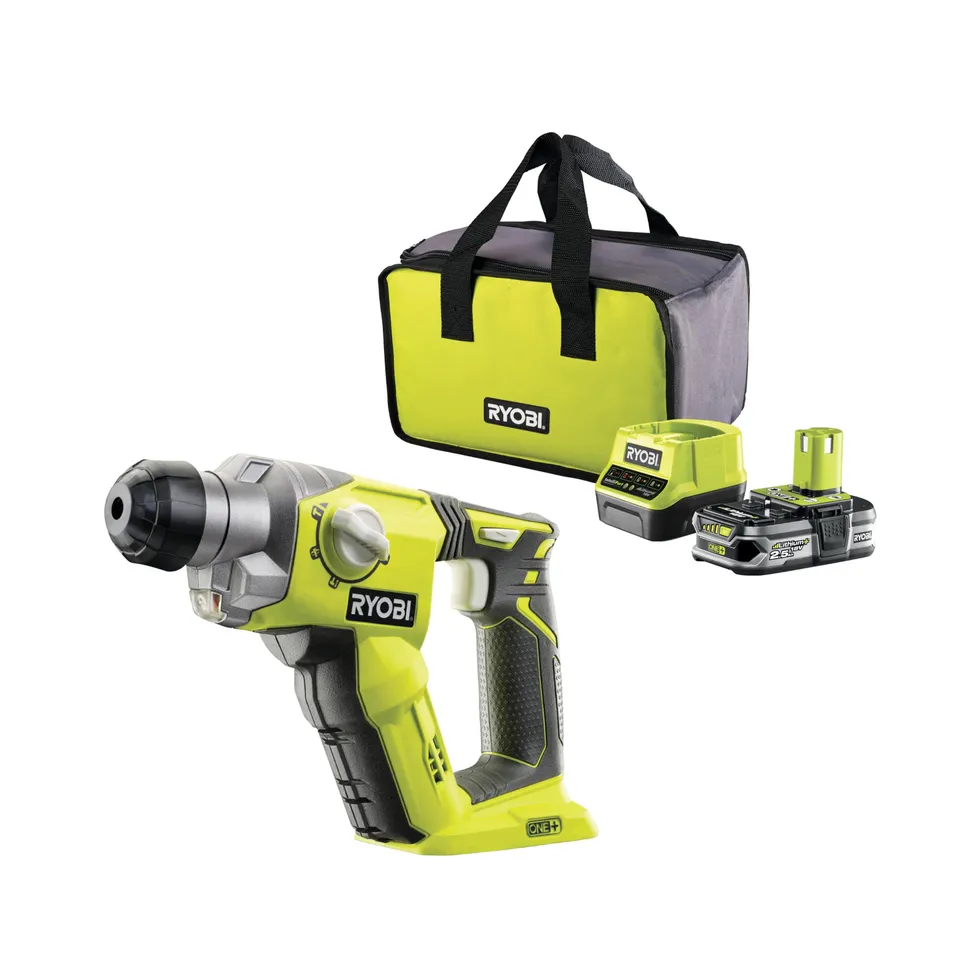 ryobi-r18sds-125s-martello-perforatore-sds-plus-a-batteria-18v-one-1-3-j-con-bat image 1