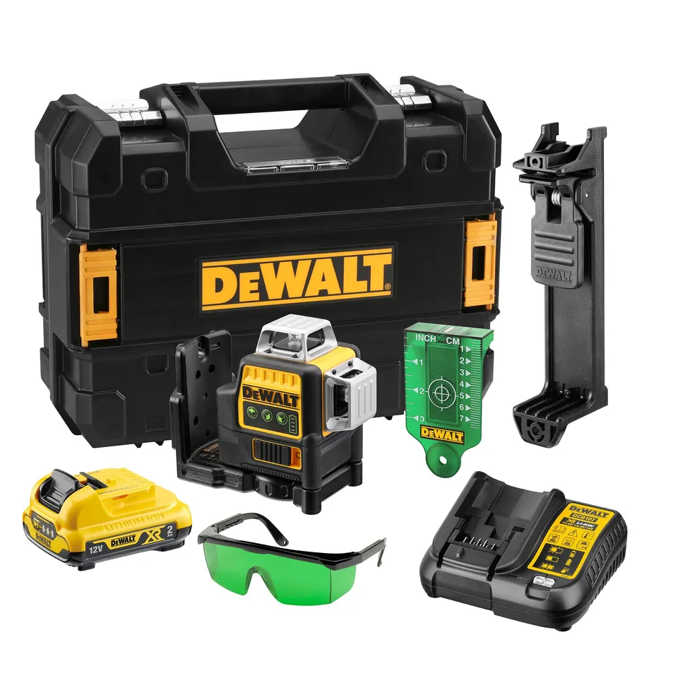 dewalt-dce089d1g-qw-laser-a-croce-12v-xr-3-x-360-con-linee-verdi-autolivellanti- image 1