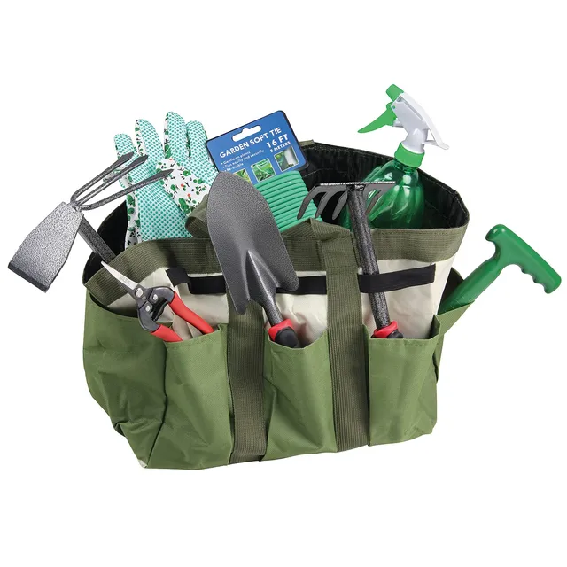 valex-set-completo-attrezzi-da-giardinaggio-con-borsa-e-8-utensili-manuali-palet image 1