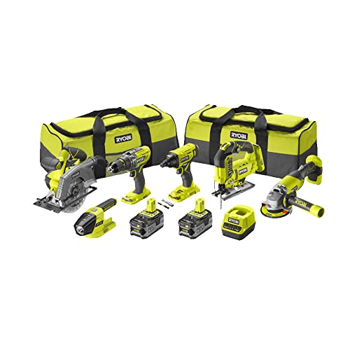 ryobi-combo-6-strumenti-one-18v-trapano-a-percussione-r18pd3-avvitatore-a-percus image 6