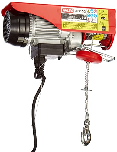 valex-pe212g-paranco-elettrico-500-w-portata-200-kg-sollevamento-12-m-fune-antig image 8