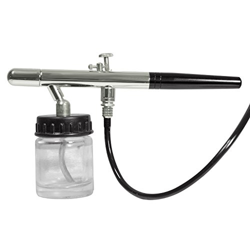 valex-mini-aerografo-in-kit-flusso-aria-e-vernice-regolabile-con-2-serbatoi-bicc image 4