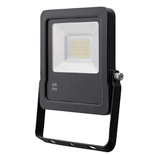 valex-proiettore-led-slim-20w-luce-calda-3000k-faretto-ip65-da-esterno image 4