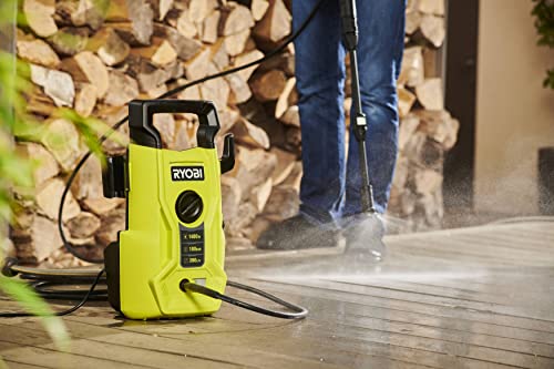 ryobi-ry100pwa-idropulitrice-elettrica-1400w-100-bar-compatta-con-maniglia-di-tr image 6