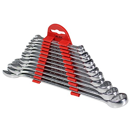 valex-set-di-12-chiavi-combinate-6-22mm-in-acciaio-satinato-con-supporto-teste-i image 2