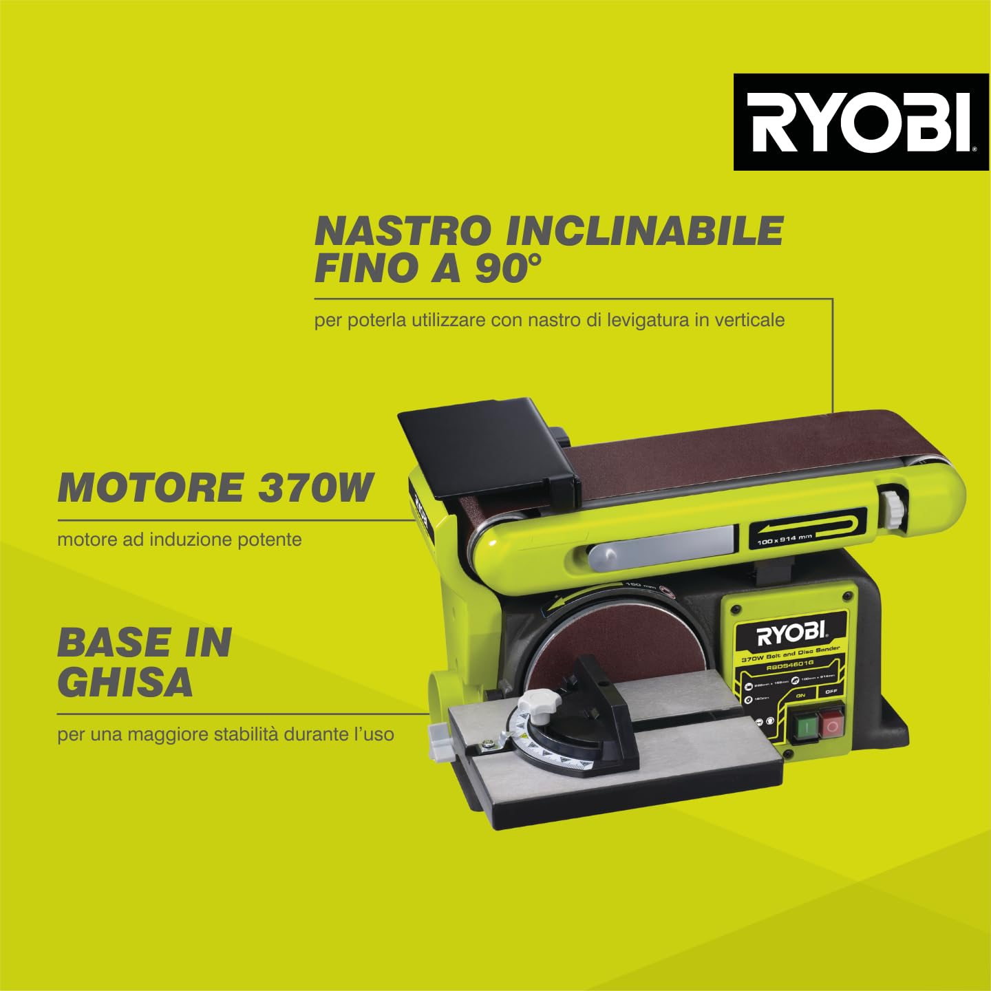ryobi-rbds4601g-levigatrice-a-nastro-e-disco-motore-a-induzione-375w-disco-150-m image 2