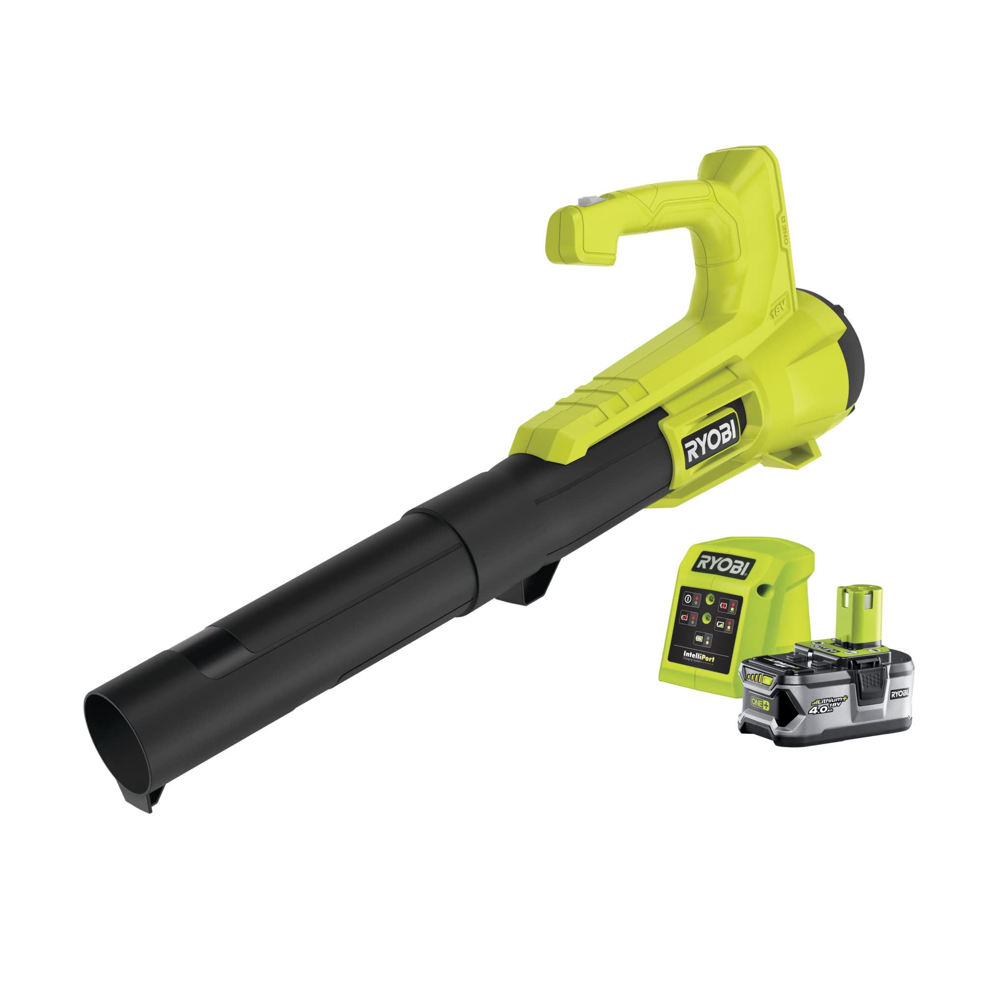 ryobi-ry18bla-140-soffiatore-a-batteria-18v-one-kit-con-batteria-4-0ah-e-caricat image 1