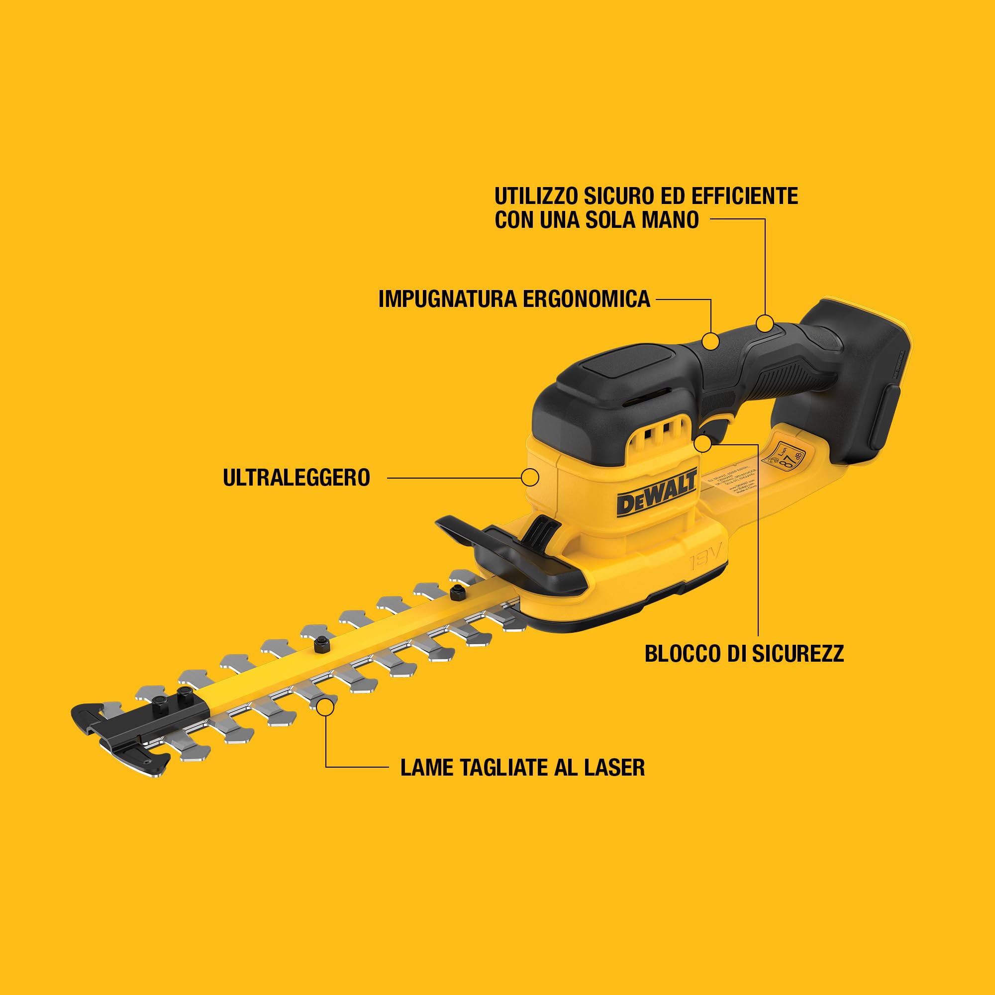dewalt-dcmht520n-xj-tagliasiepi-compatto-a-batteria-18v-xr-con-lama-20-cm-taglia image 8