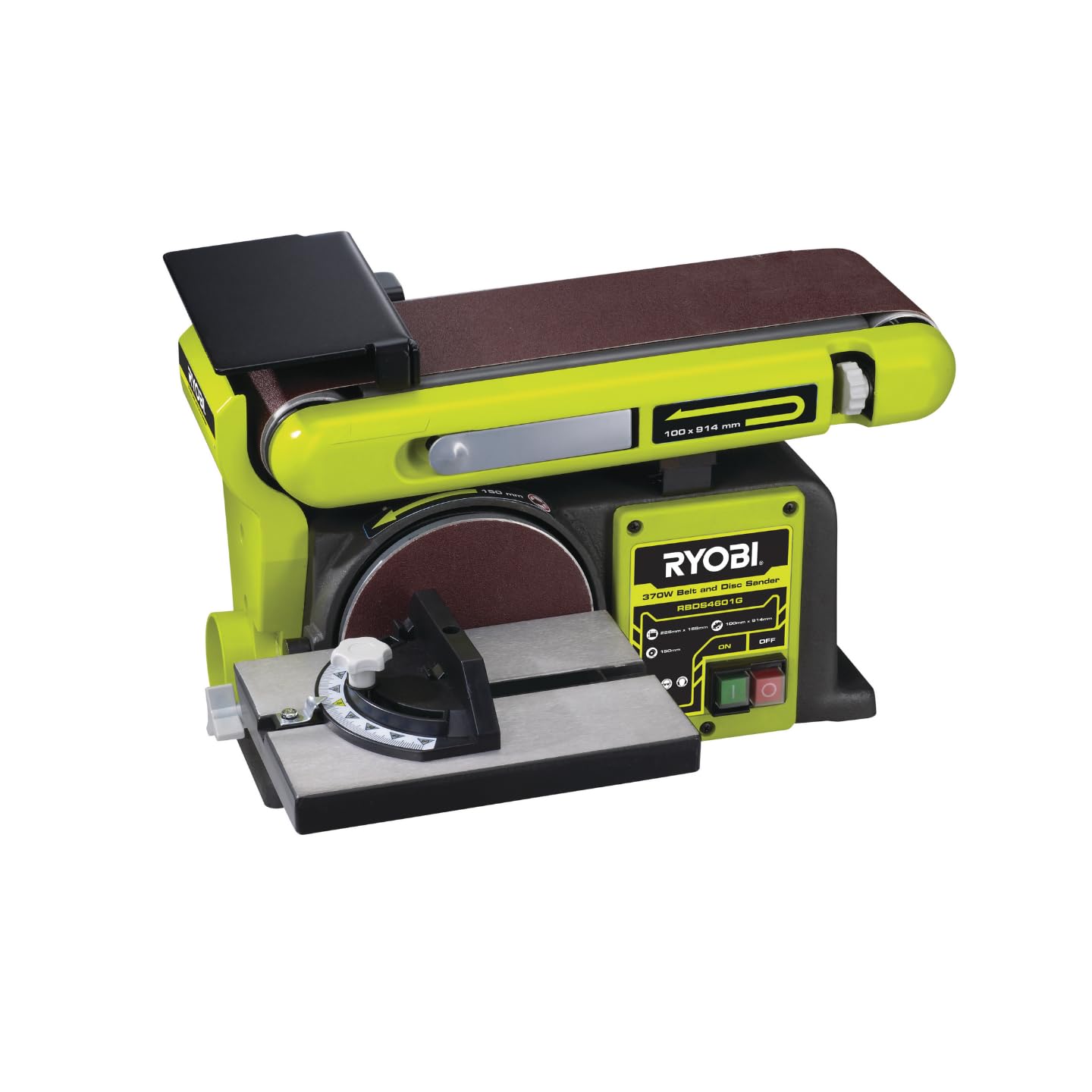 ryobi-rbds4601g-levigatrice-a-nastro-e-disco-motore-a-induzione-375w-disco-150-m image 1
