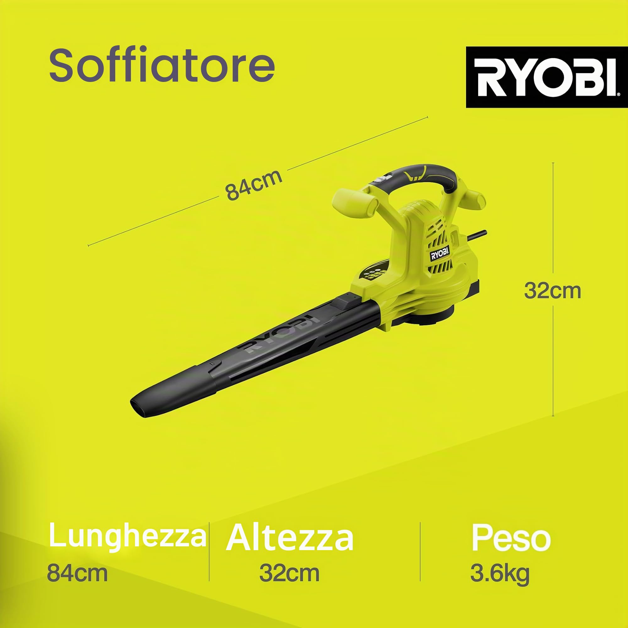 ryobi-rbv2800csv-soffiatore-aspiratore-trituratore-elettrico-2800w-con-sacco-45l image 2