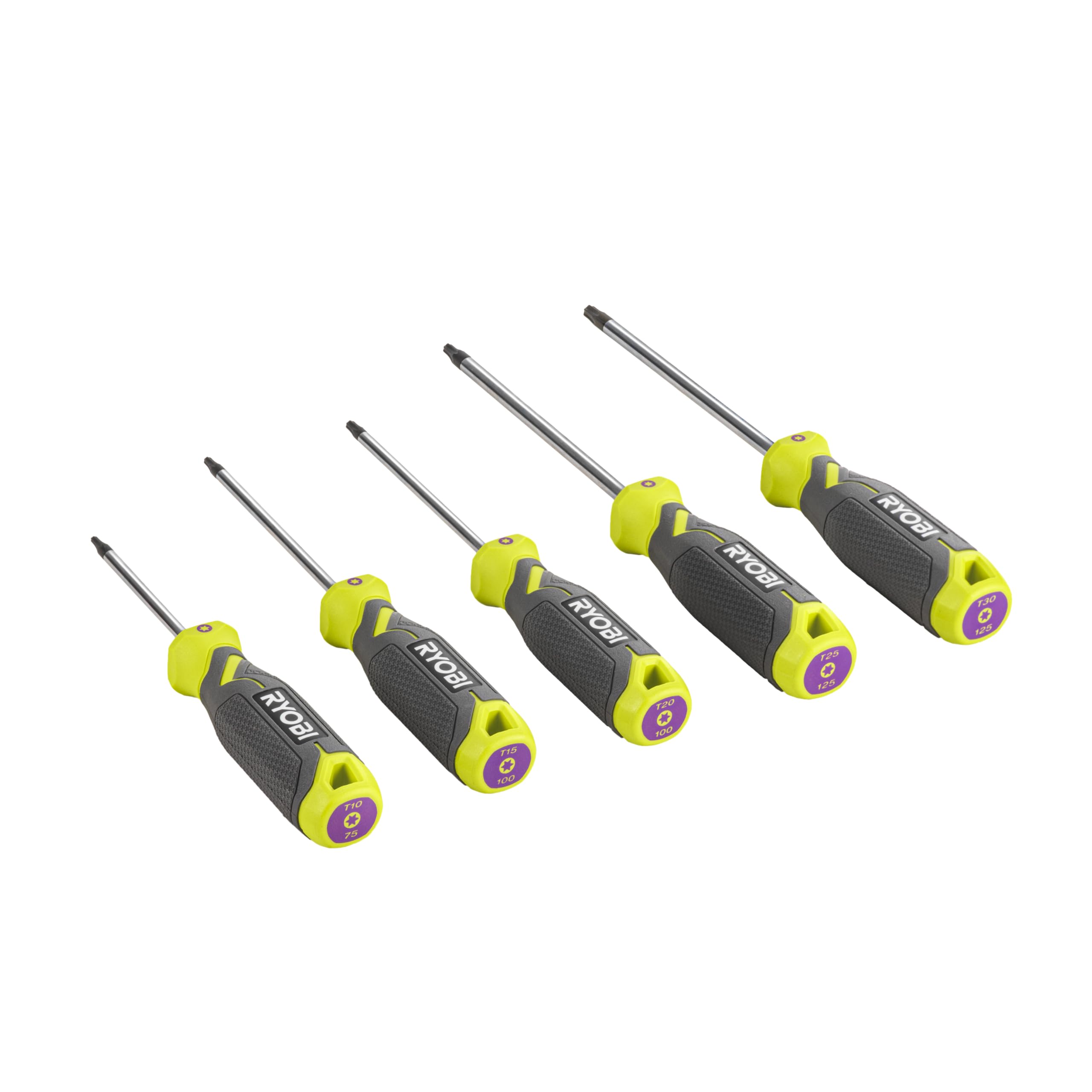 ryobi-rhsdst5-set-di-5-cacciaviti-magnetici-torx-t10-t30-con-manico-ergonomico-a image 2
