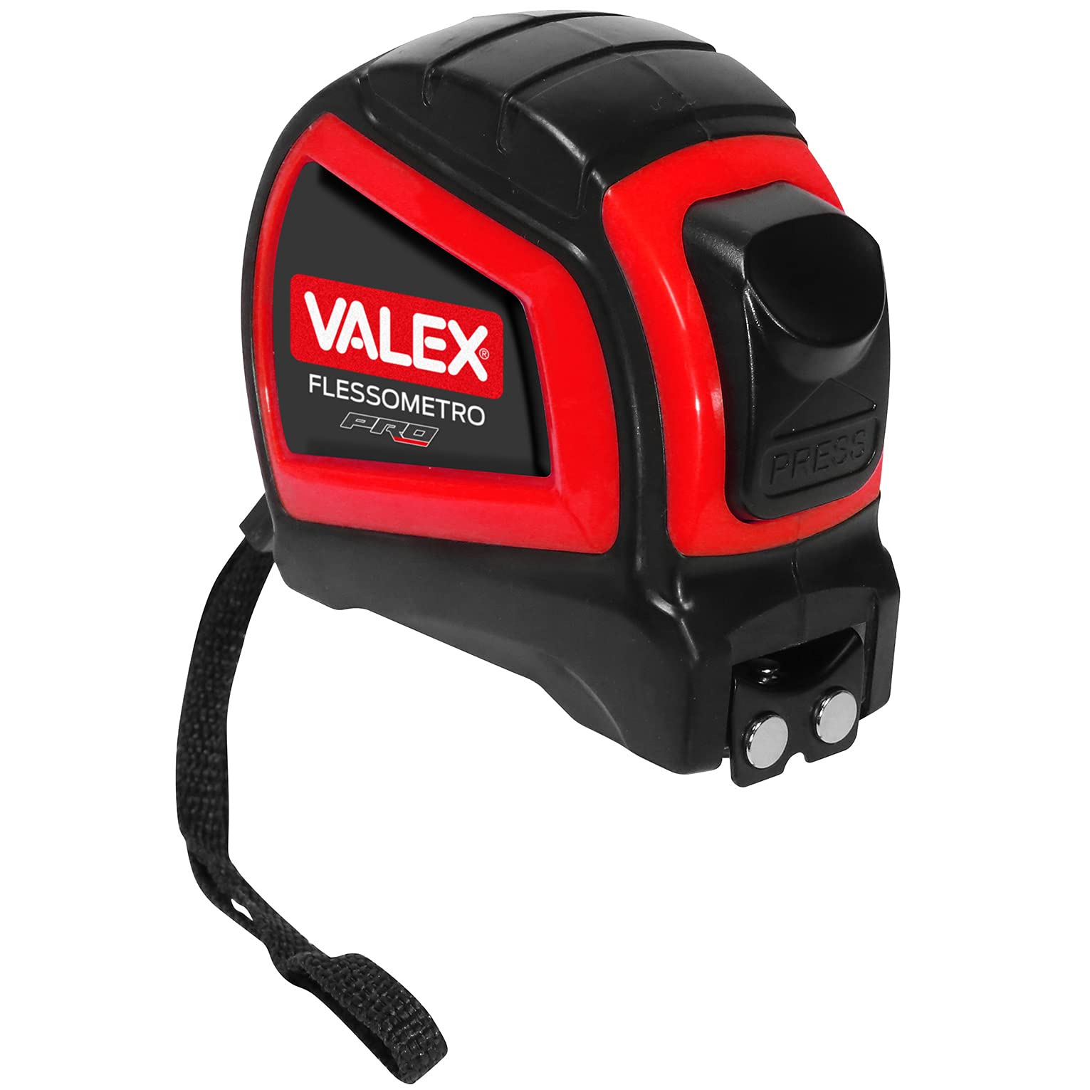 valex-metro-flessibile-top-tape-5m-x-25mm-flessometro-con-gancio-magnetico-e-cor image 1