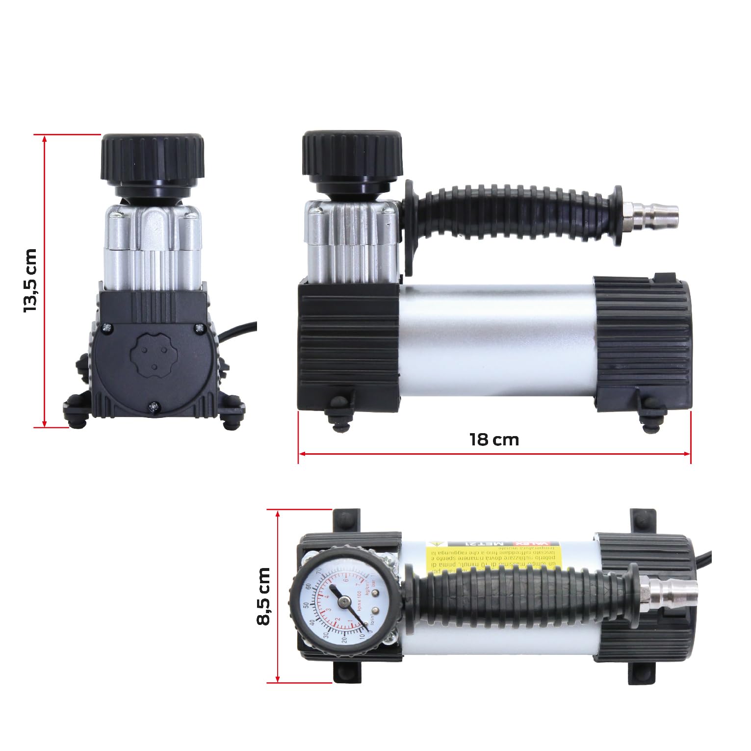 valex-met21-minicompressore-12v-da-auto-7-bar-con-pistone-30-mm-corpo-in-metallo image 4