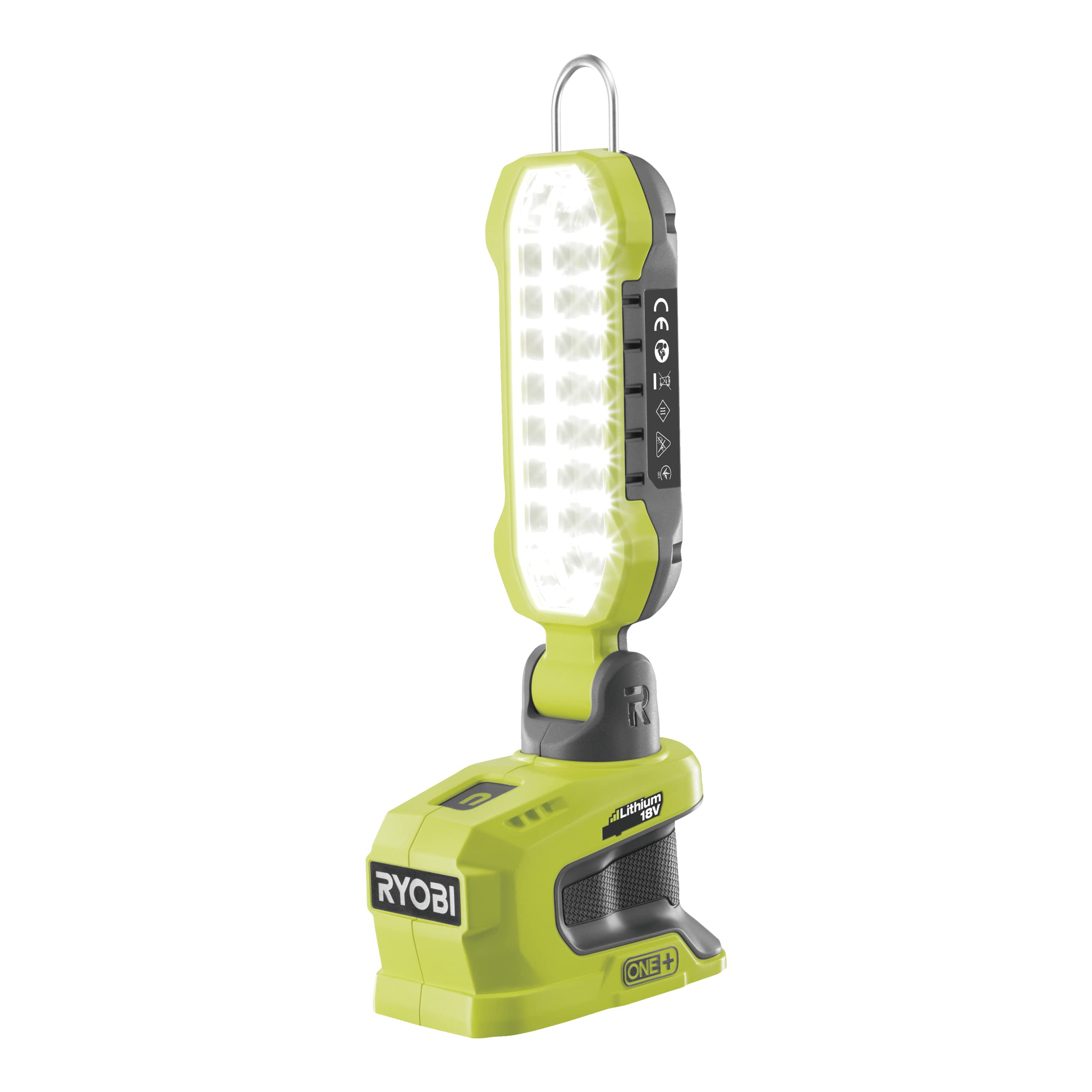 ryobi-r18alp-lampada-led-area-di-lavoro-18v-one-900-lumen-3-livelli-testa-orient image 1
