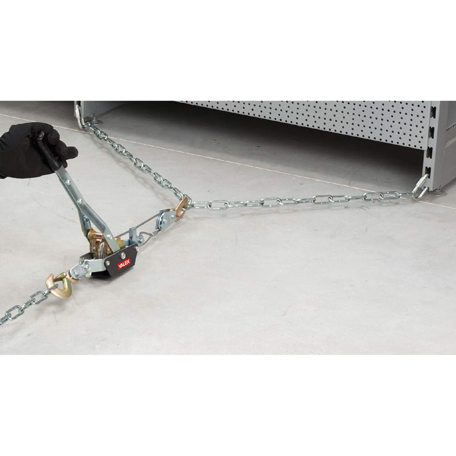 valex-1650115-argano-manuale-a-fune-verricello-paranco-a-mano-portata-1000-kg-fu image 2