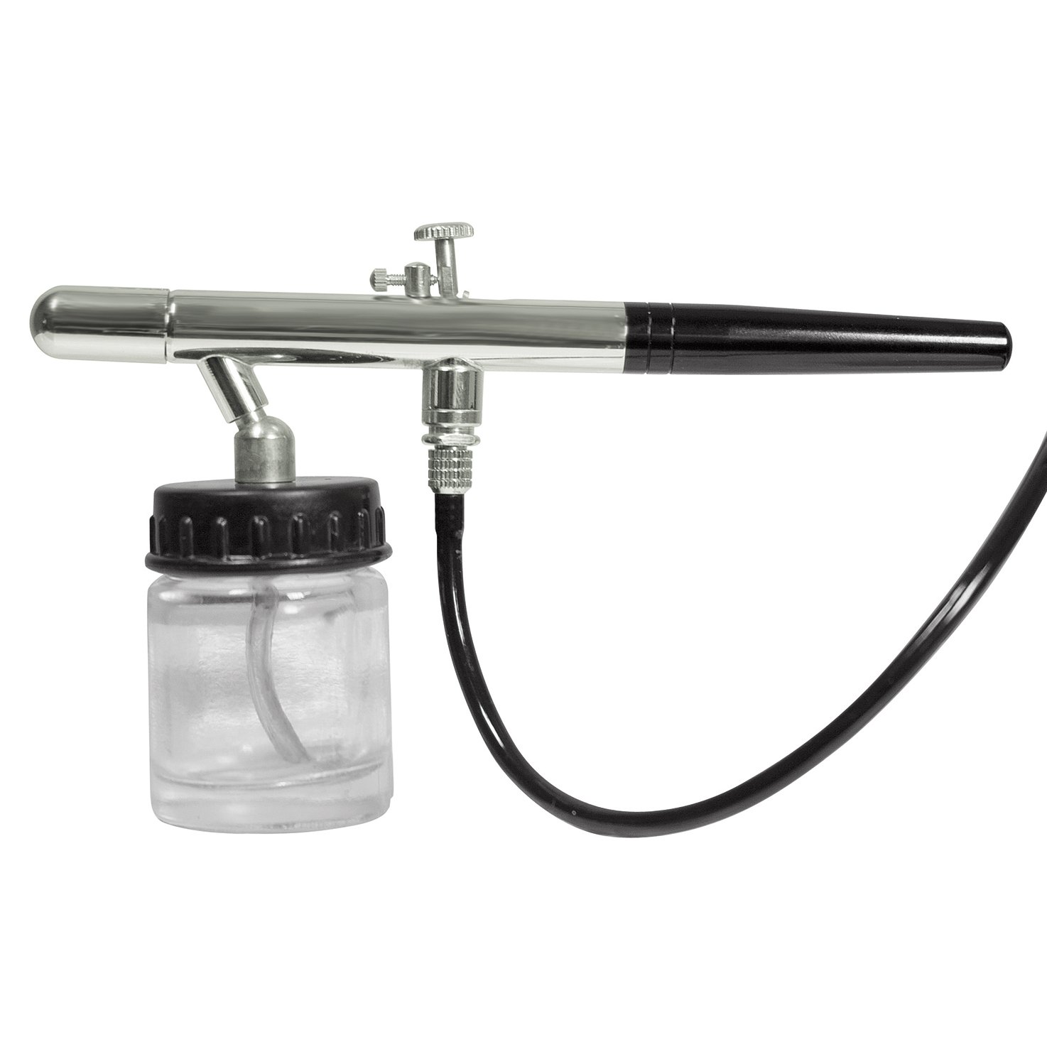 valex-mini-aerografo-in-kit-flusso-aria-e-vernice-regolabile-con-2-serbatoi-bicc image 2