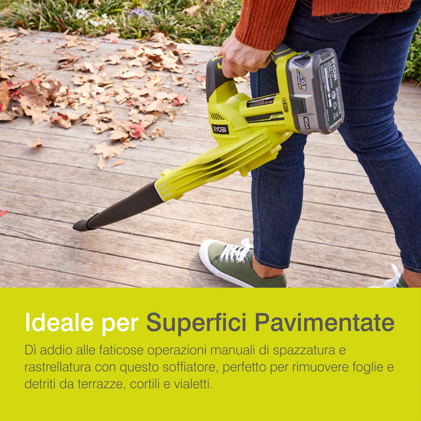 ryobi-obl1820s-soffiatore-a-batteria-18v-one-compatto-velocit-aria-245-km-h-grip image 3