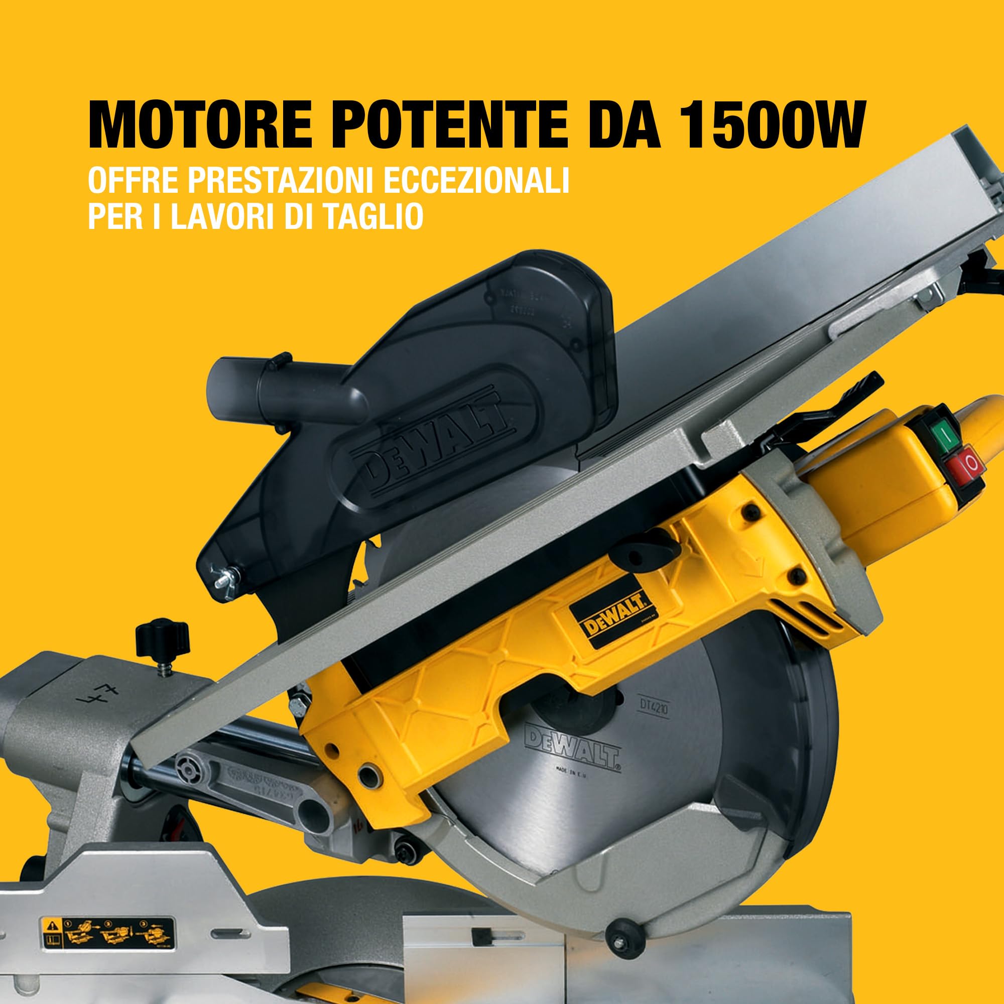 dewalt-d27111-qs-troncatrice-radiale-con-pianetto-305-mm-motore-1500-w image 2