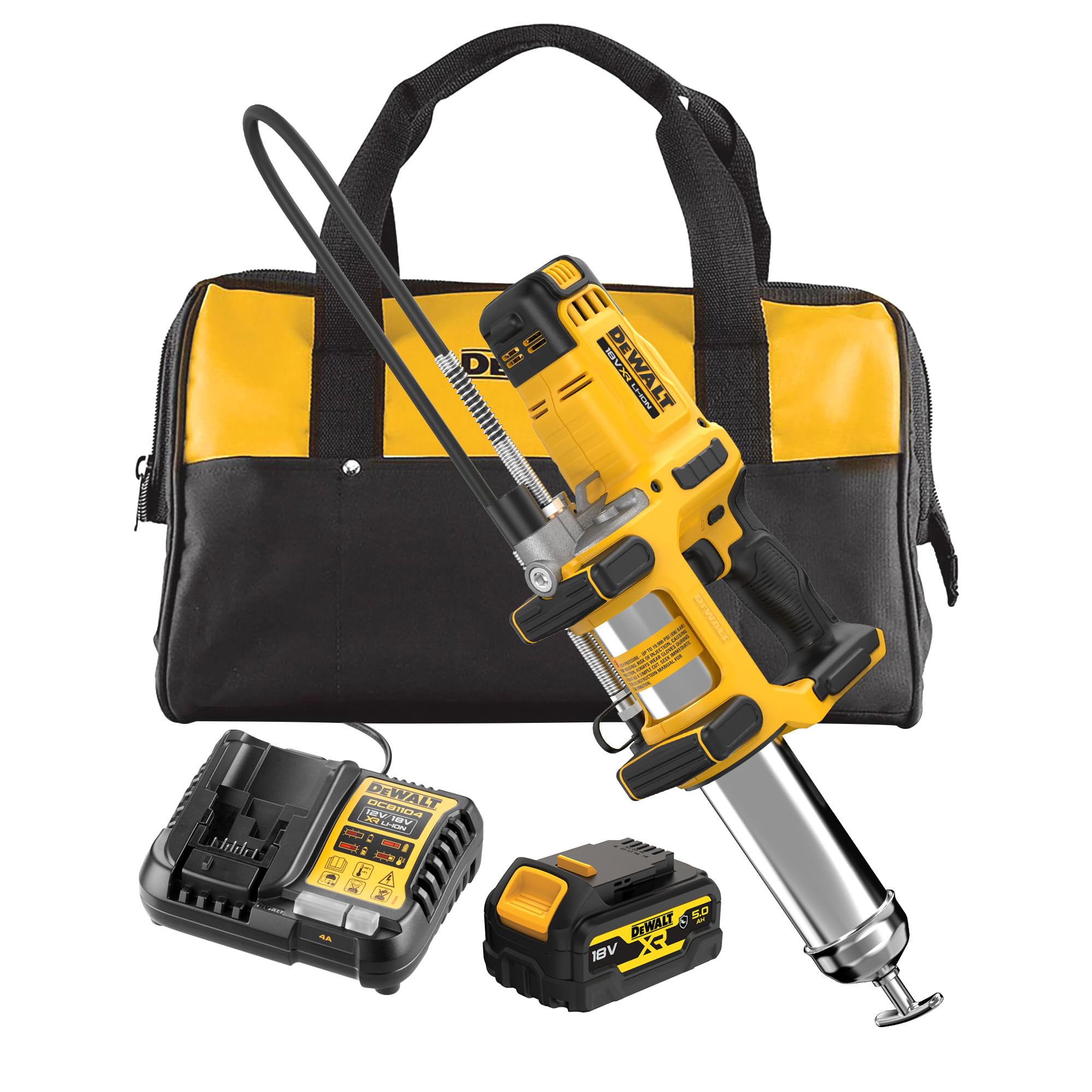 dewalt-dcgg581p1g-qw-ingrassatore-a-batteria-18v-xr-2-velocit-con-borsa-e-batter image 1
