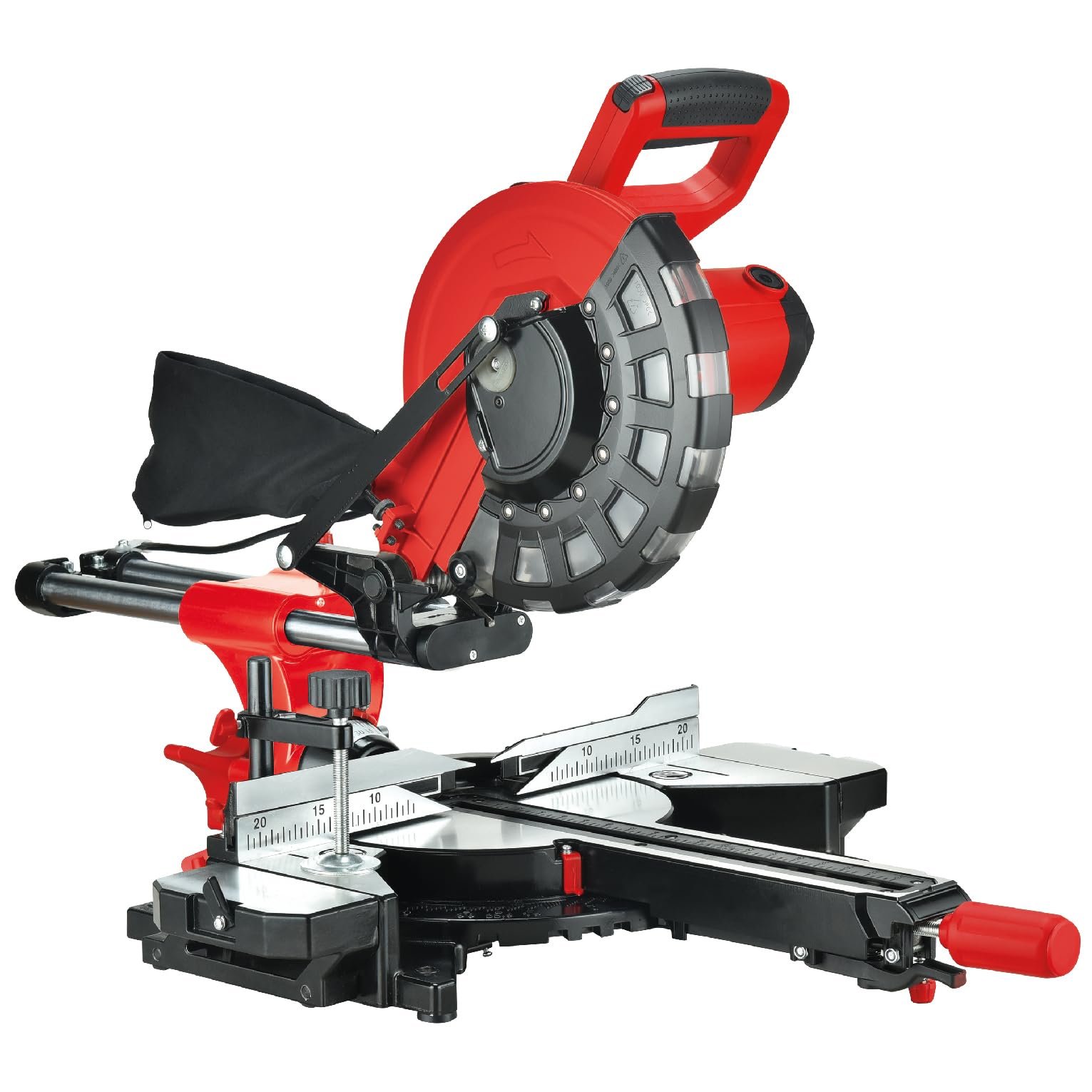 valex-troncatrice-radiale-trl256l-2000w-lama-255mm-taglio-0-45-2-tavoli-laterali image 1