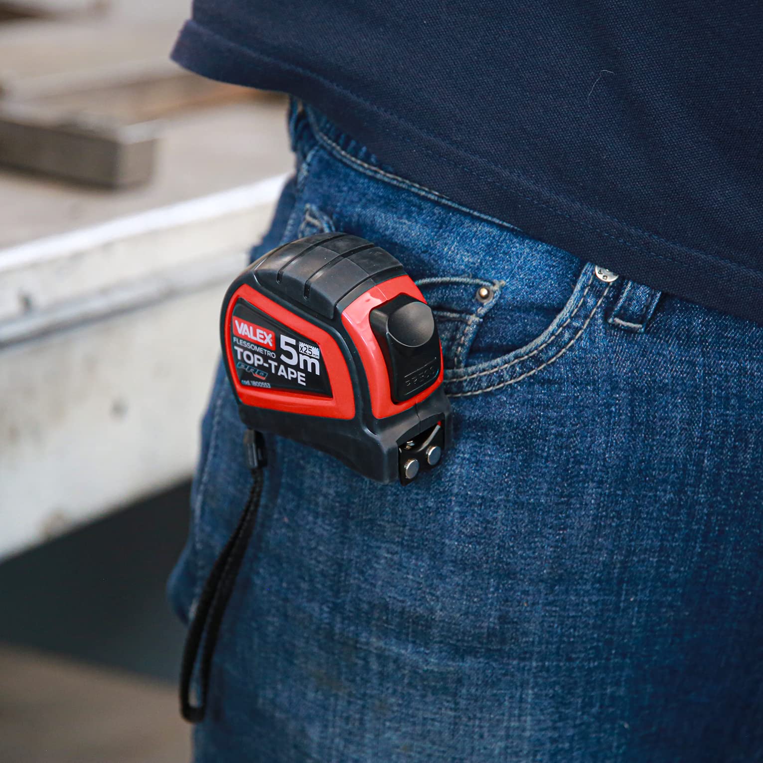 valex-metro-flessibile-top-tape-5m-x-25mm-flessometro-con-gancio-magnetico-e-cor image 4
